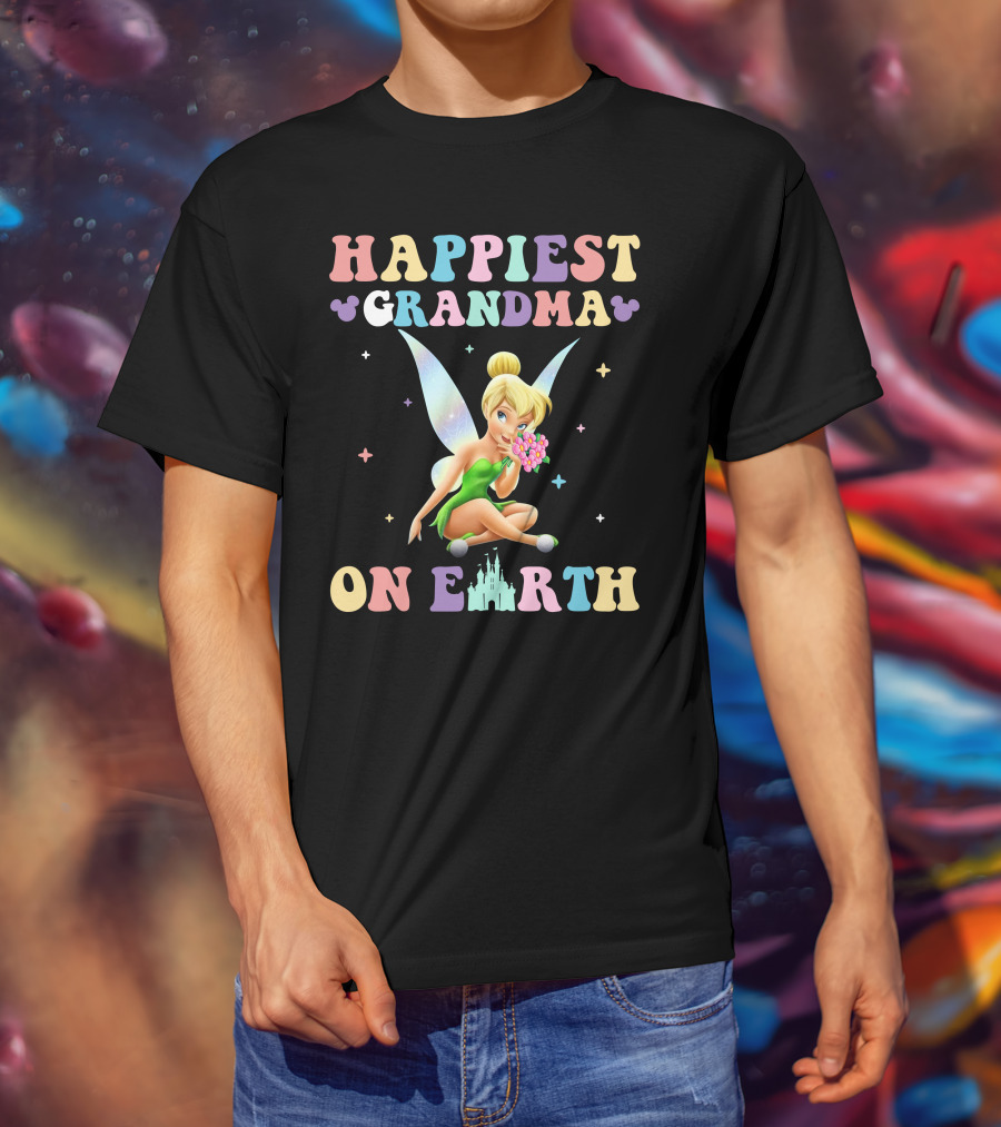 Happiest Grandma On Earth Tinkerbell T-Shirt