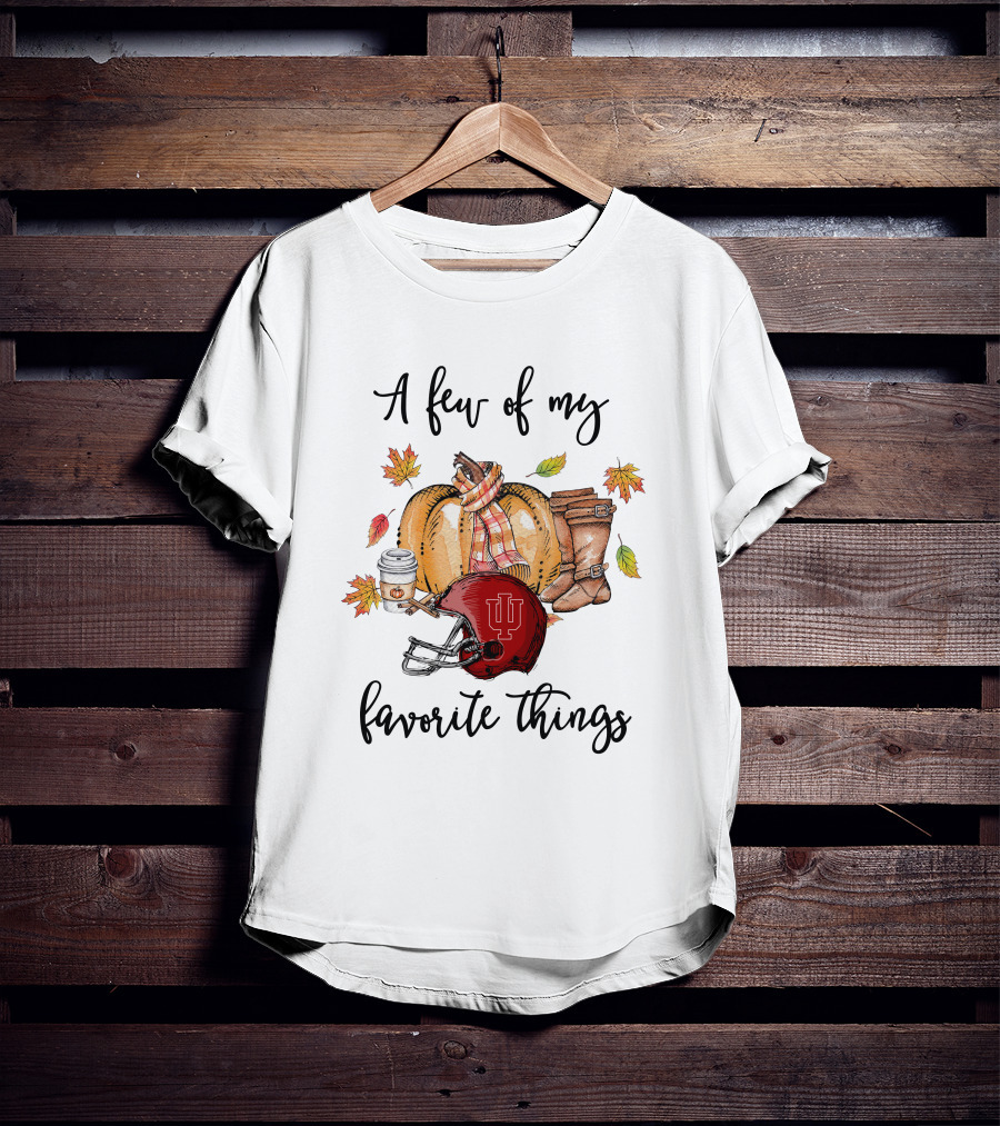 A Few Of My Favorite Things Indiana Hoosiers Fall Football Elements T-Shirt