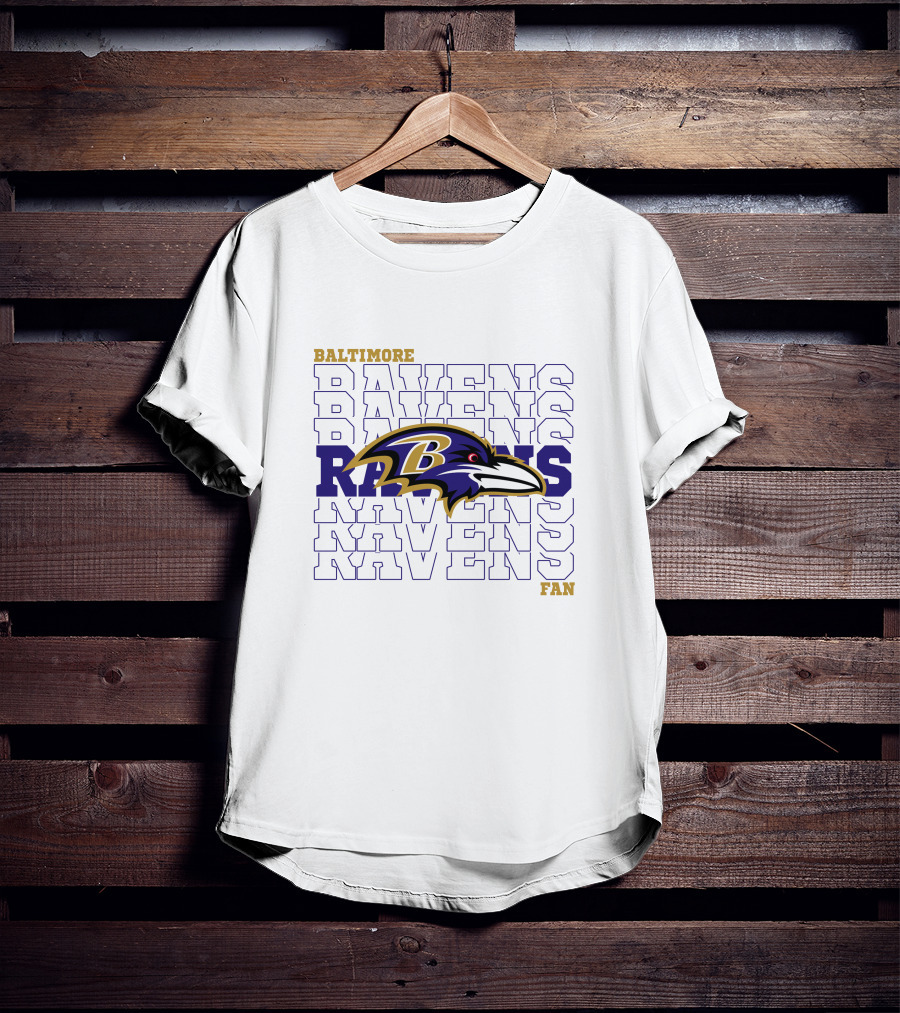 Baltimore Ravens Fan Ravens Ravens Ravens Ravens Ravens Ravens T-Shirt