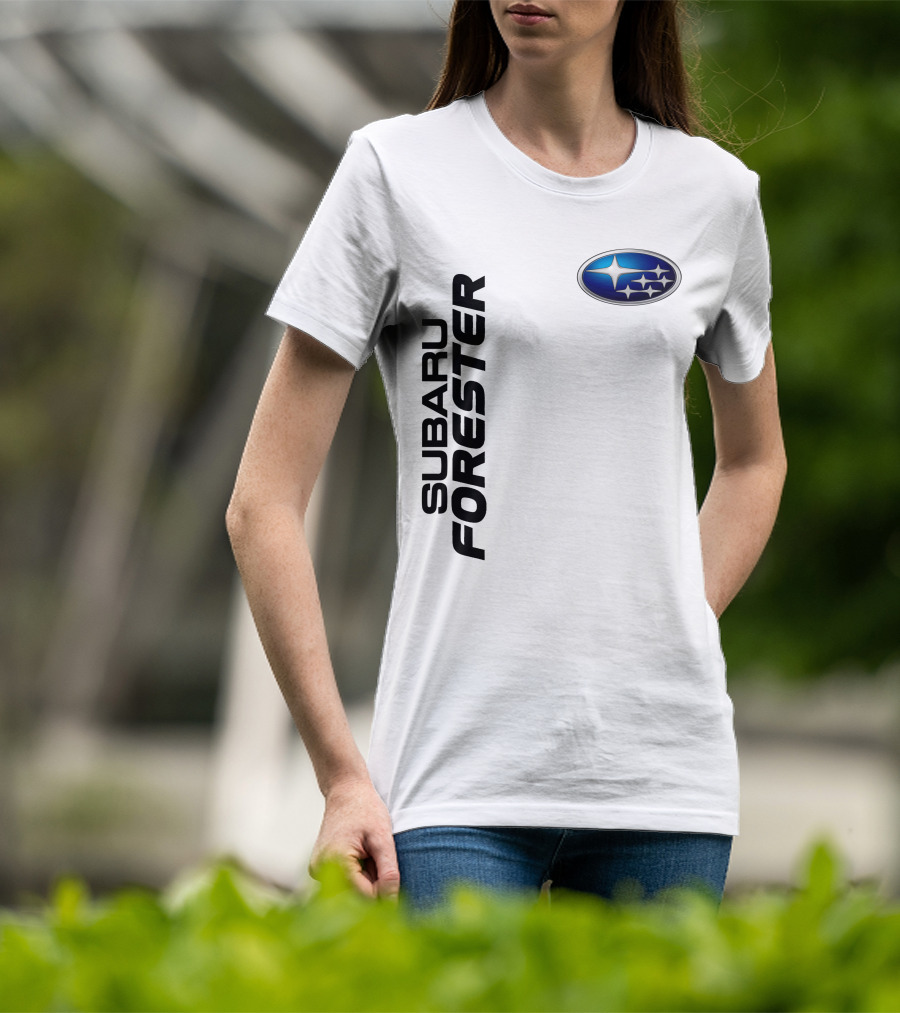 SUBARU FORESTER Logo Oval Badge T-Shirt