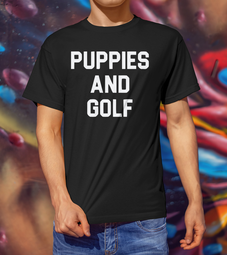 Puppies And Golf T-Shirt
