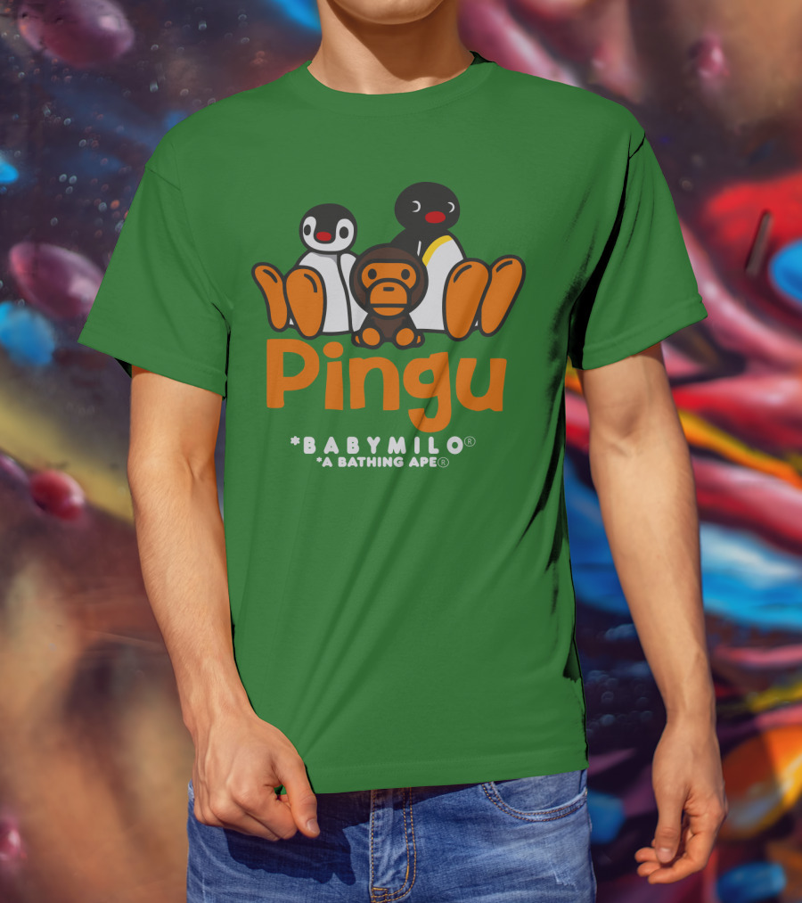 Pingu Baby Milo A Bathing Ape Collaboration T-Shirt