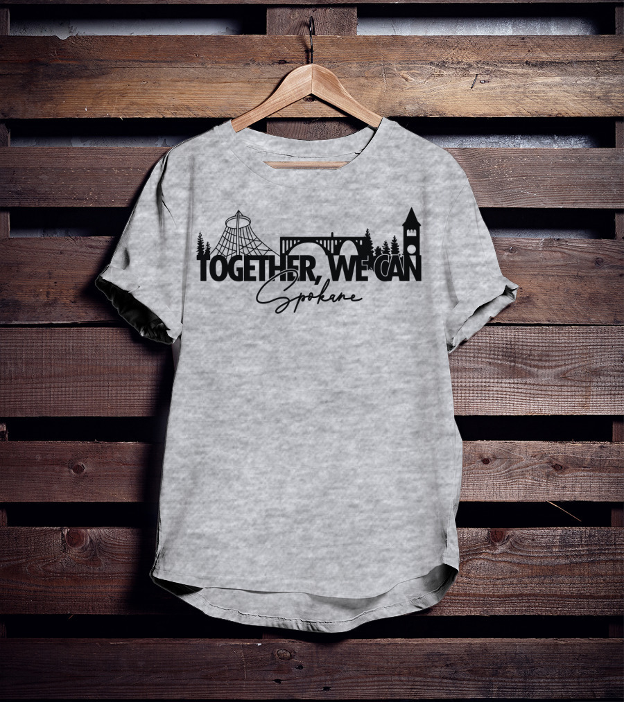 Together We Can Spokane Landmarks Collaboration T-Shirt