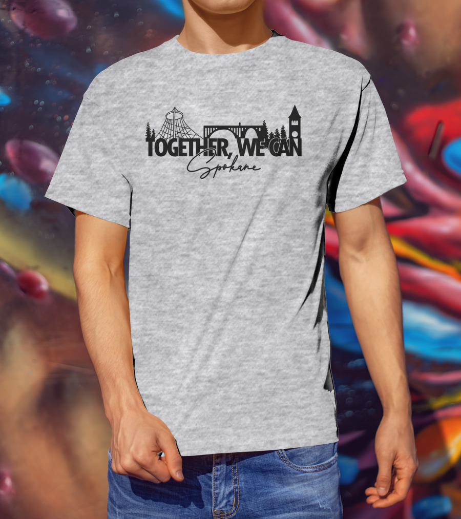 Together We Can Spokane Landmarks Collaboration T-Shirt