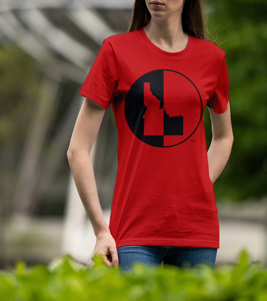 Idaho Allmade Red Black Split T-Shirt