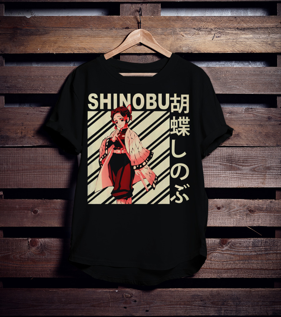 SHINOBU Kimetsu No Yaiba Demon Slayer Character T-Shirt