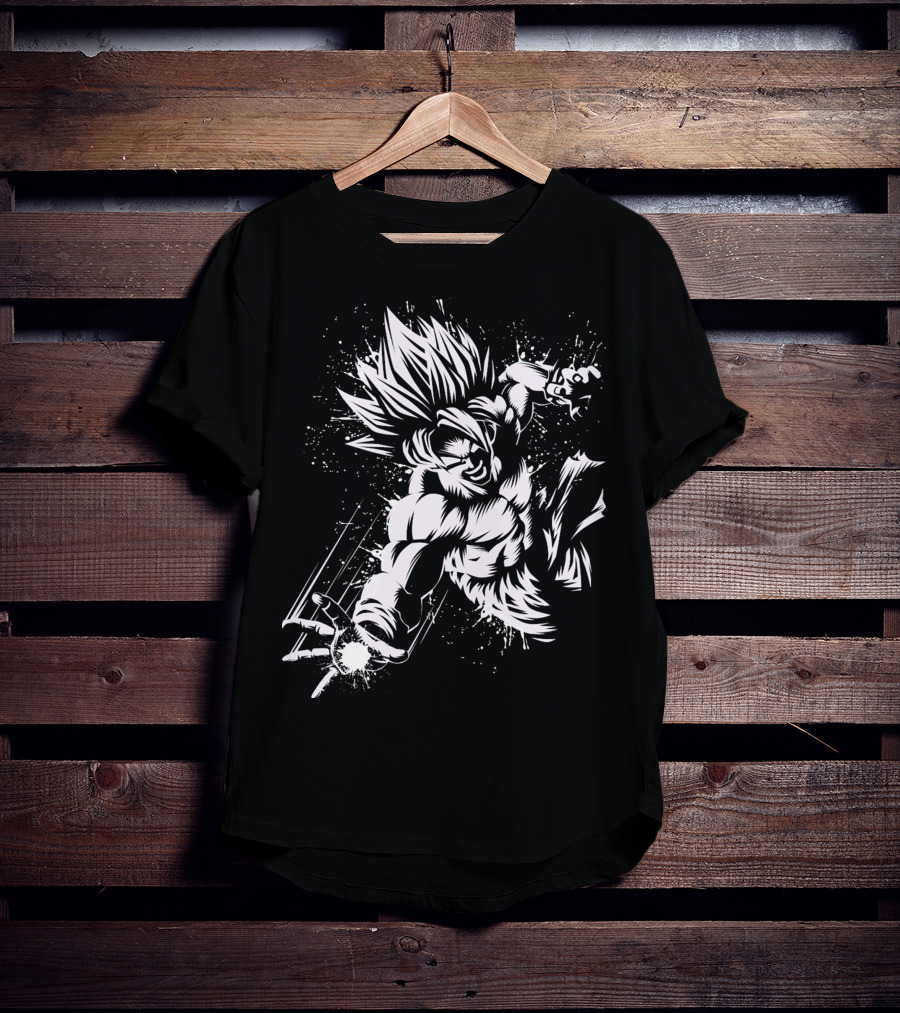 Super Saiyan Power Burst Action Attack T-Shirt