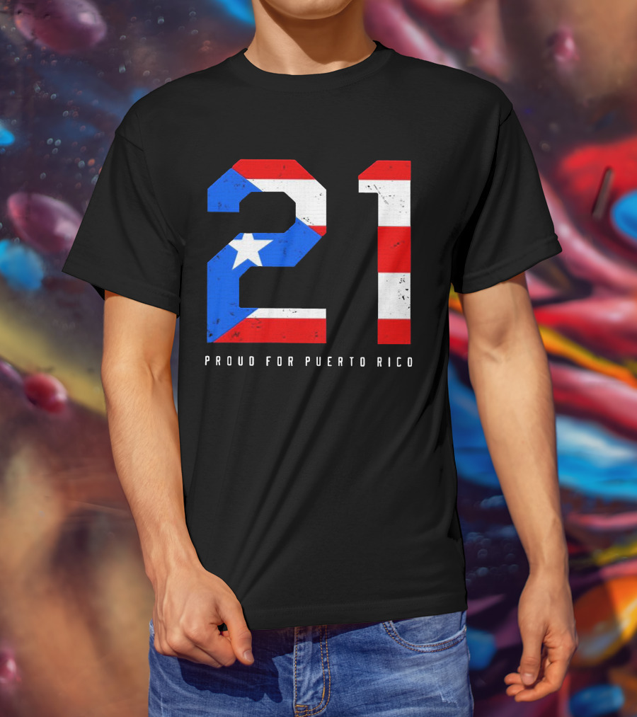 21 Puerto Rico Pride Flag Colors T-Shirt