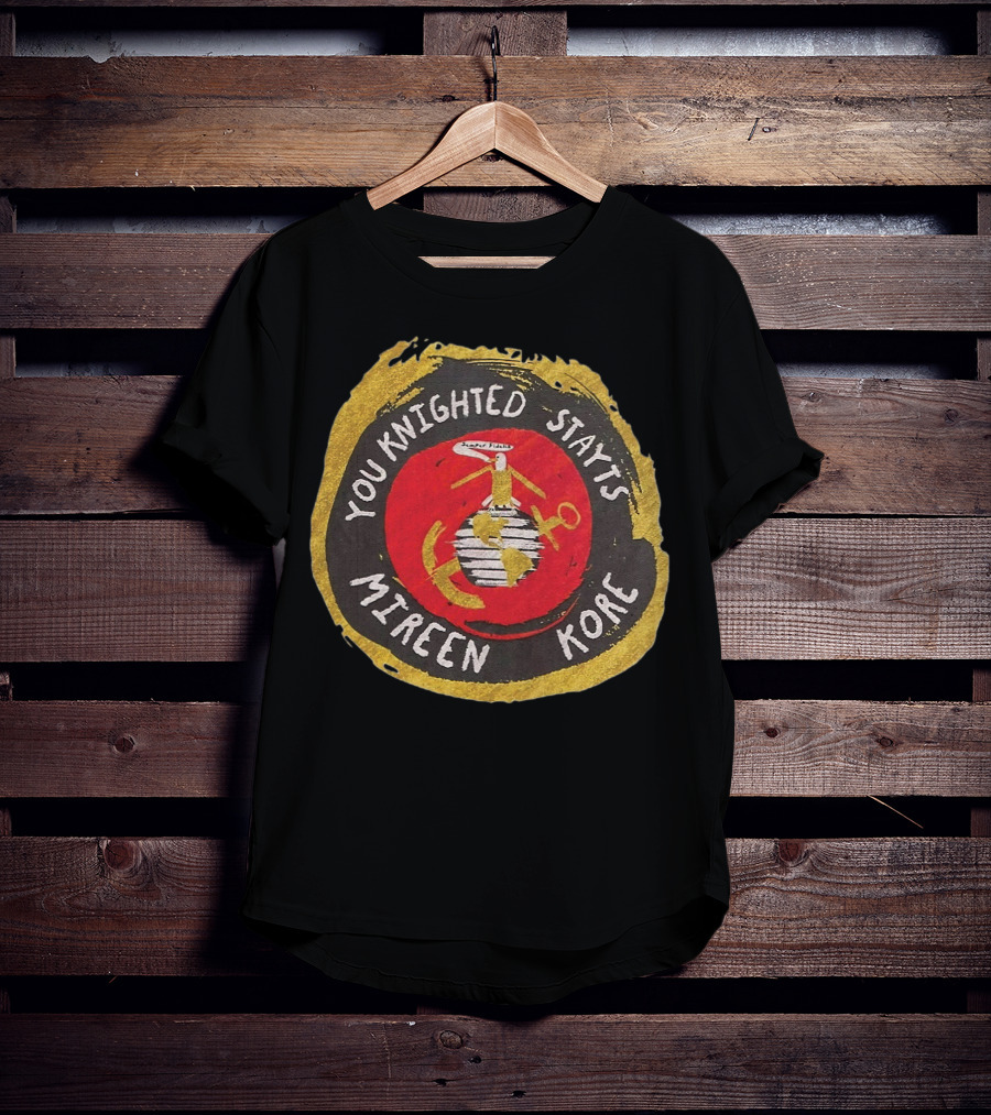You Knighted Stayts Mireen Kore U.S. Marine Corps Emblem T-Shirt