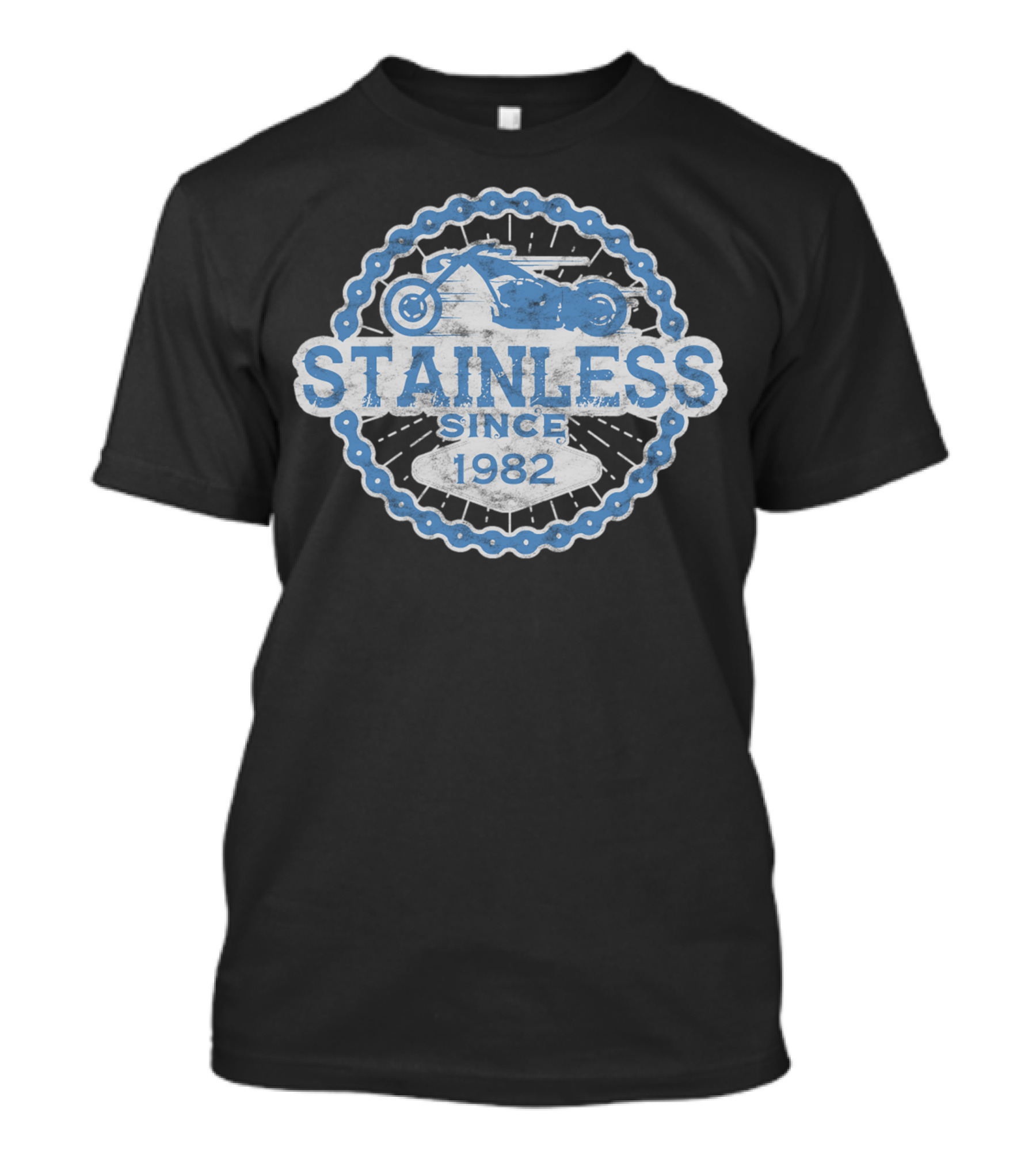 Stainless Since 1982 Biker Born Ride Road Man 0003 T-Shirt