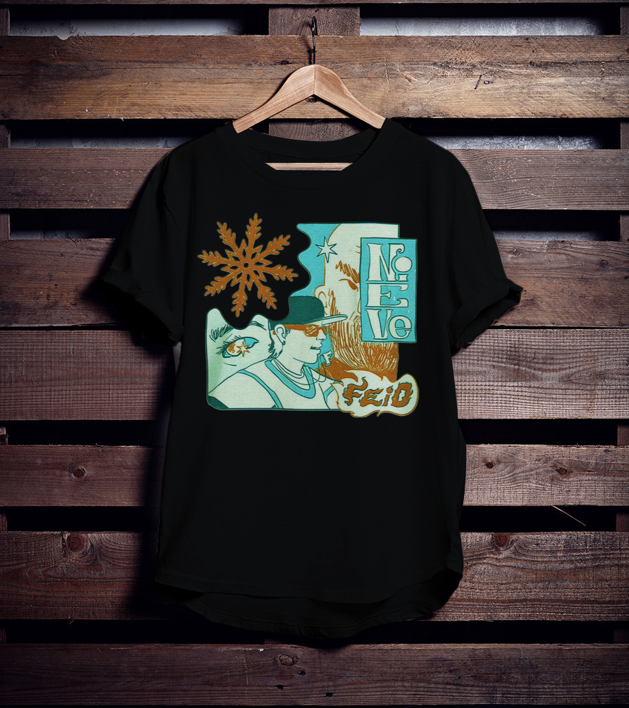Feid Nieve White Snowflake T-Shirt