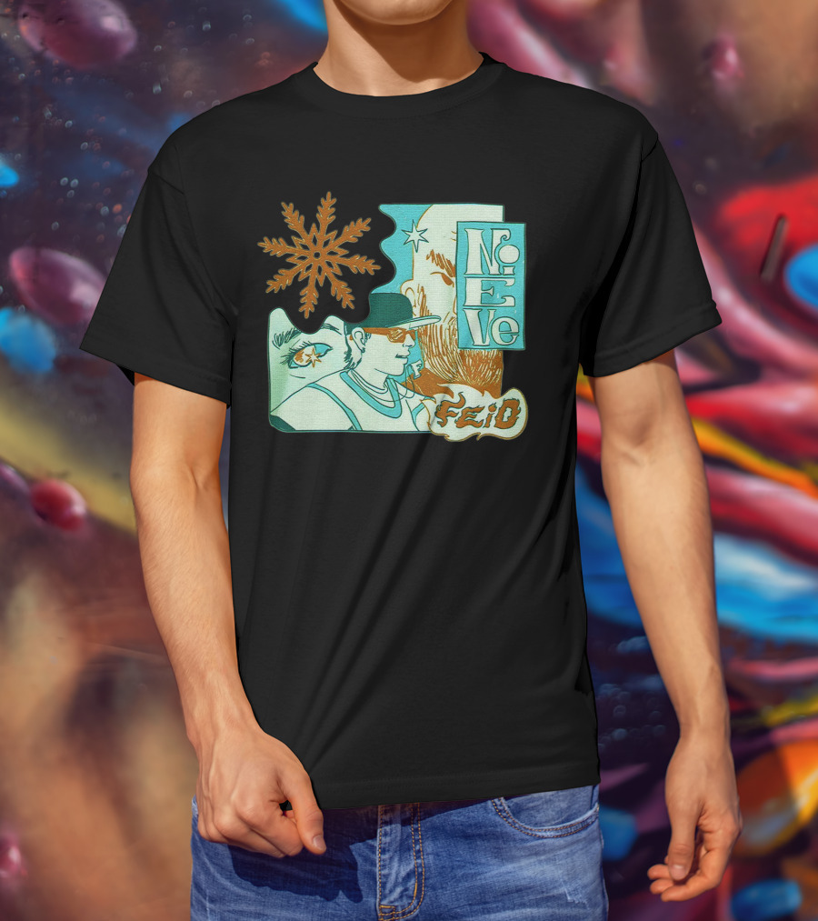 Feid Nieve White Snowflake T-Shirt