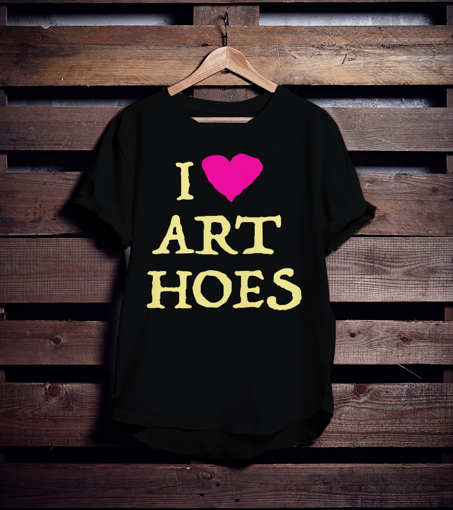 I Heart Art Hoes Pink T-Shirt