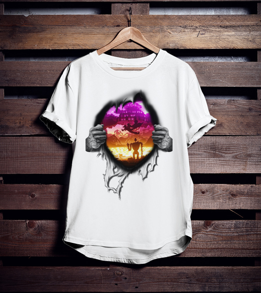 Exploring Enchanted Realms With Ghibli Icons T-Shirt