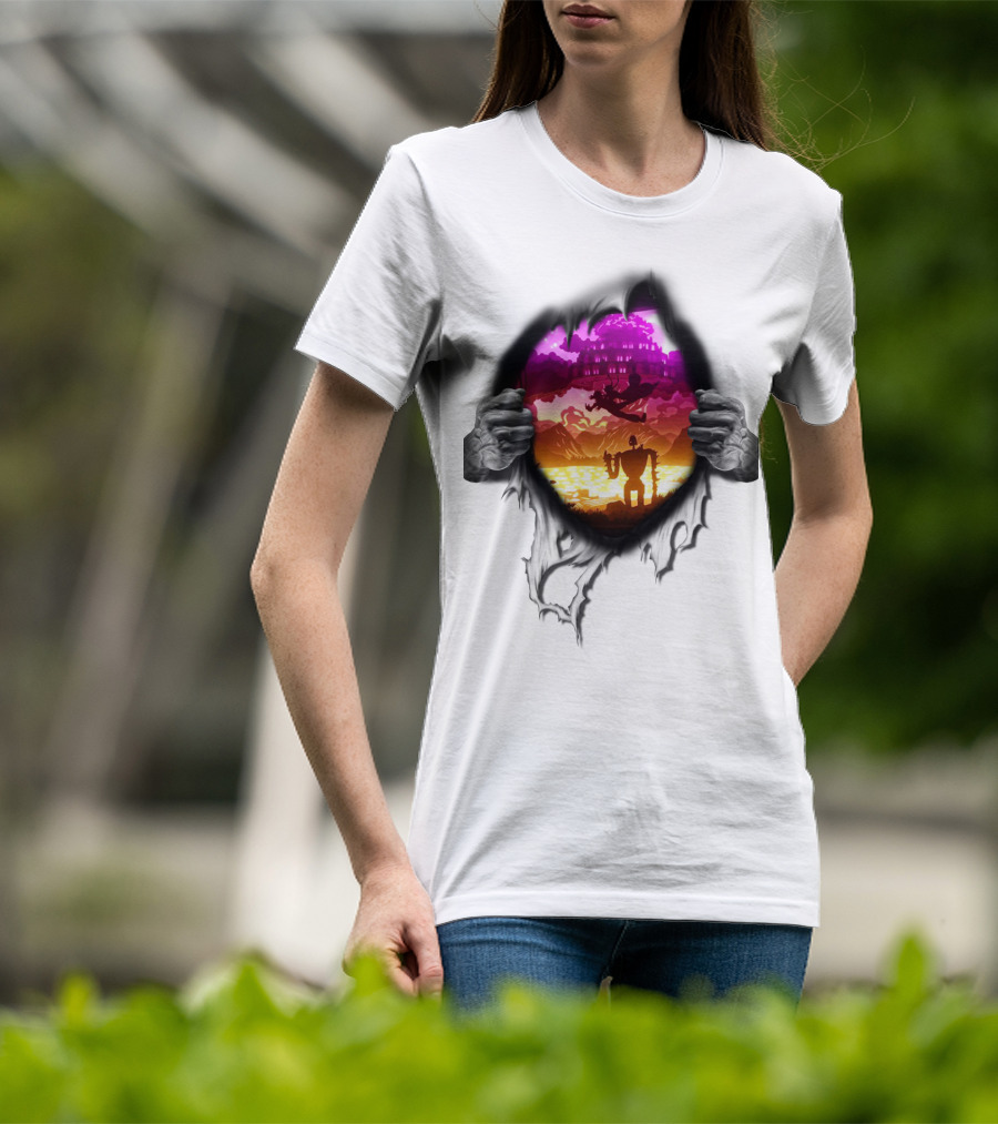 Exploring Enchanted Realms With Ghibli Icons T-Shirt