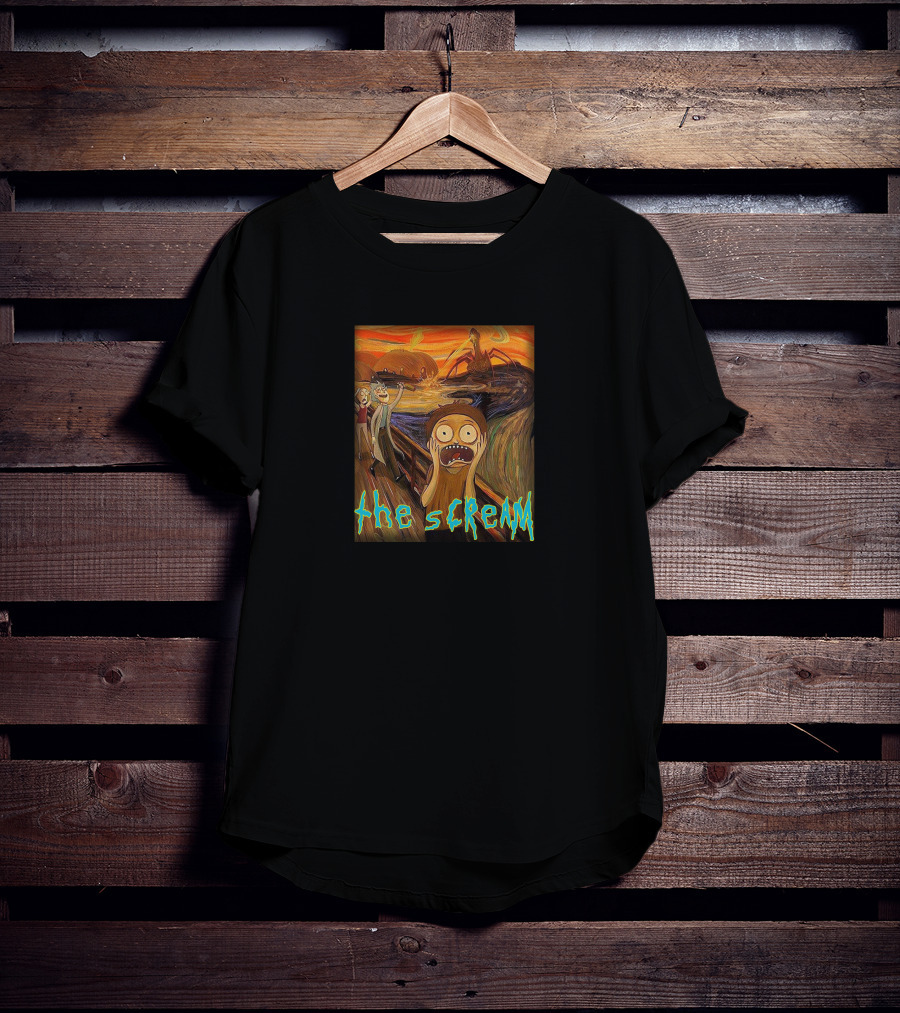 The Scream Rick And Morty Style Mashup T-Shirt