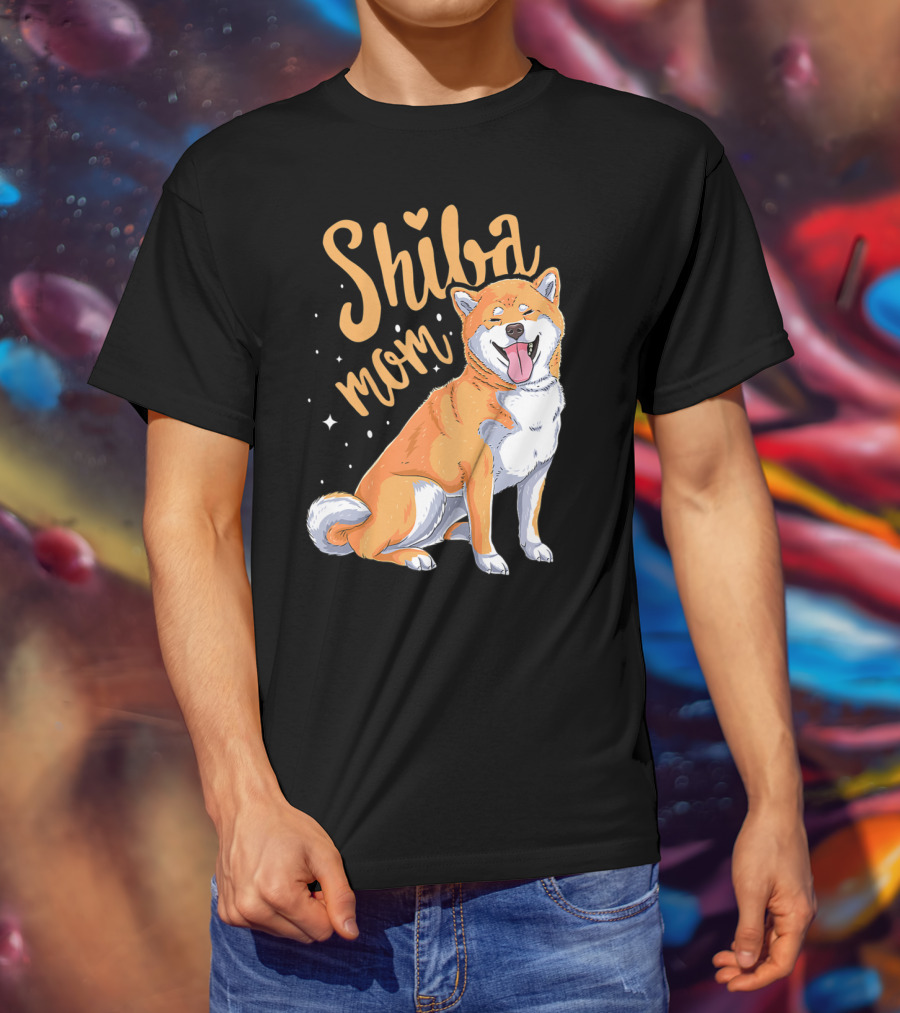 Shiba Inu Mom Funny Dog Lover For Shiba Inu Owner T-Shirt