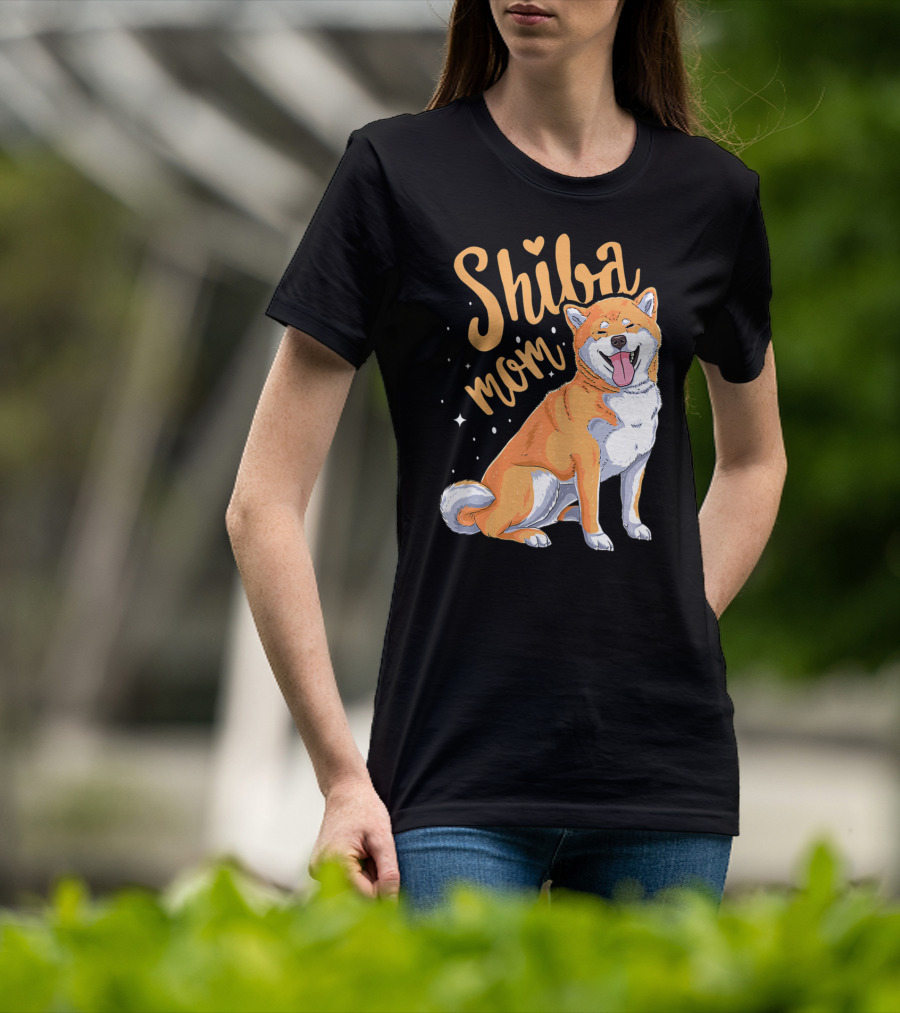 Shiba Inu Mom Funny Dog Lover For Shiba Inu Owner T-Shirt