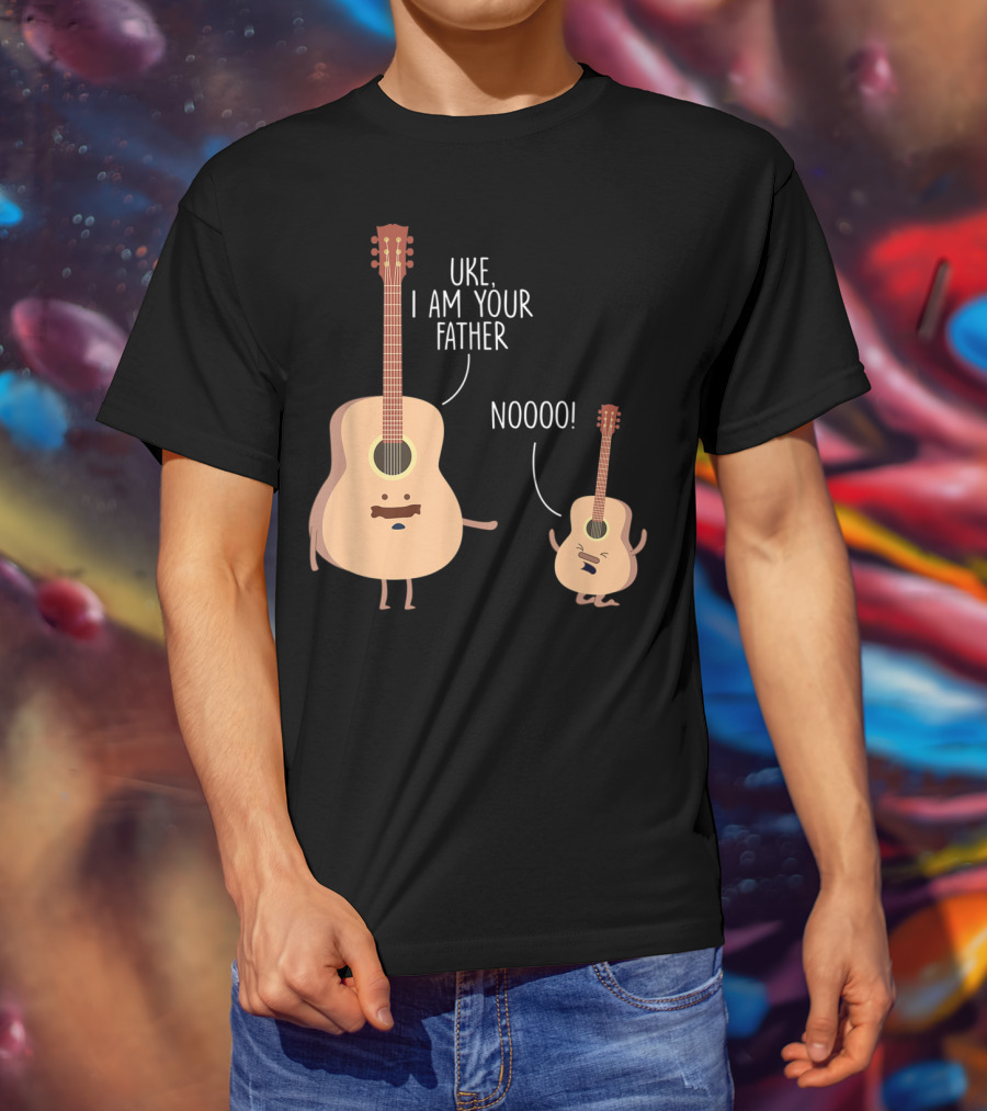 Uke I Am Your Father Ukulele Guitar NOOOO T-Shirt