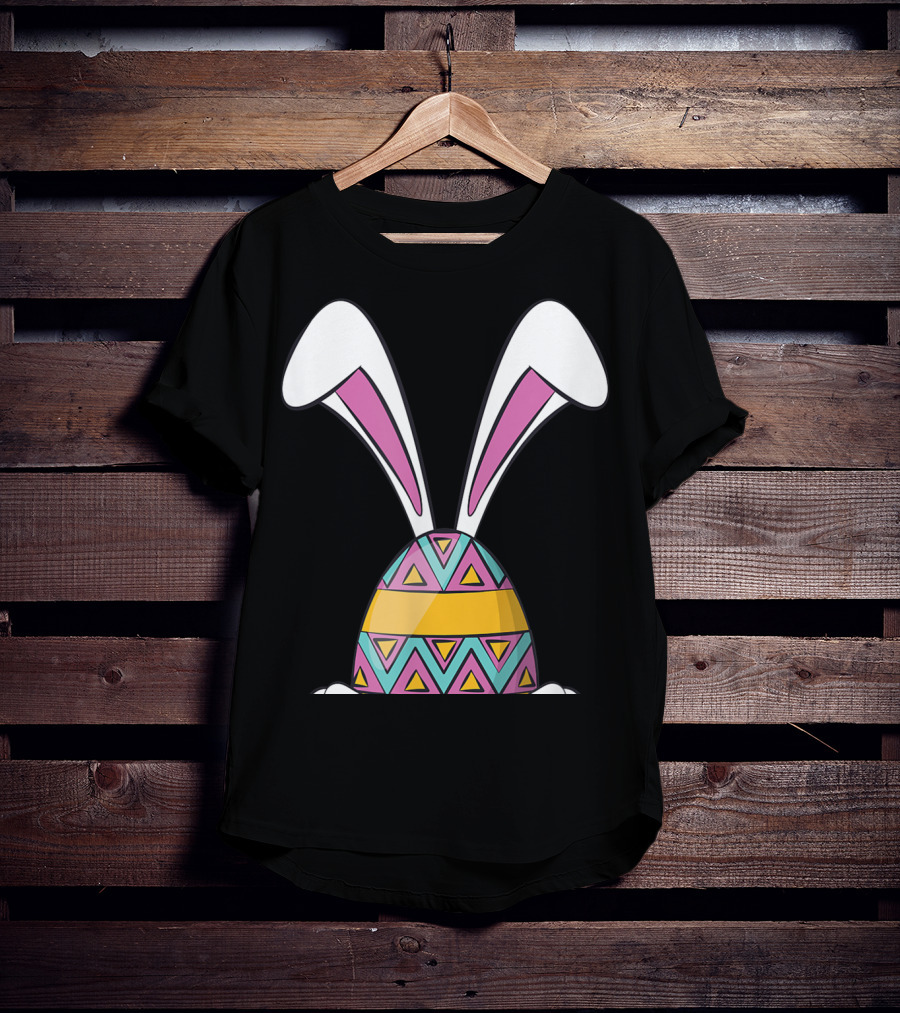 Funny Bunny Easter Cute Happy Rabbit Egg T-Shirt