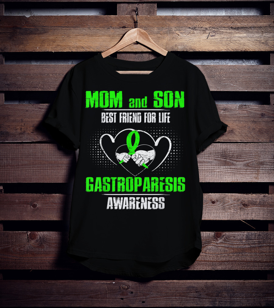 Mom And Son Best Friend For Life Gastroparesis Awareness T-Shirt
