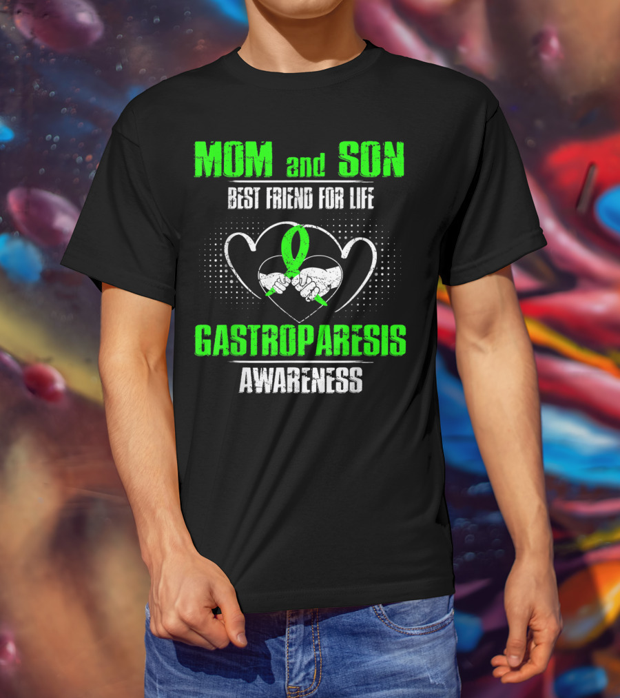 Mom And Son Best Friend For Life Gastroparesis Awareness T-Shirt