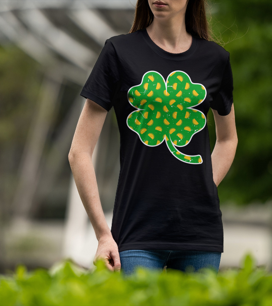 Taco Lover St Patricks Day Clover Saint Paddys Shamrock Tacos T-Shirt