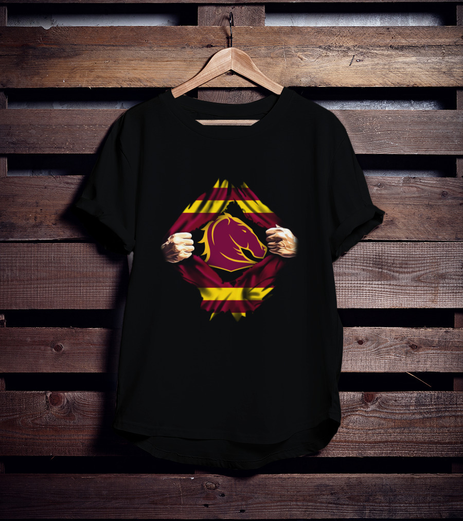 Brocons Flag Reveals Maroon And Yellow Horse T-Shirt