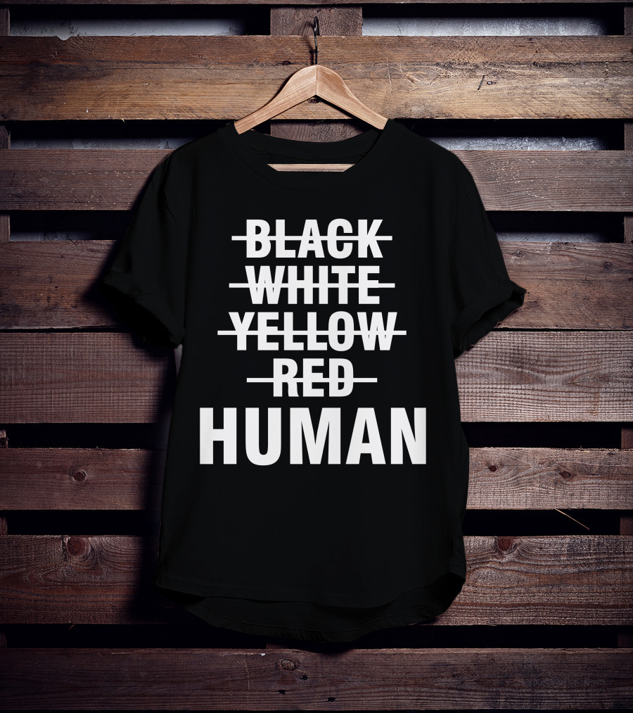 Black White Yellow Red Human Unity T-Shirt
