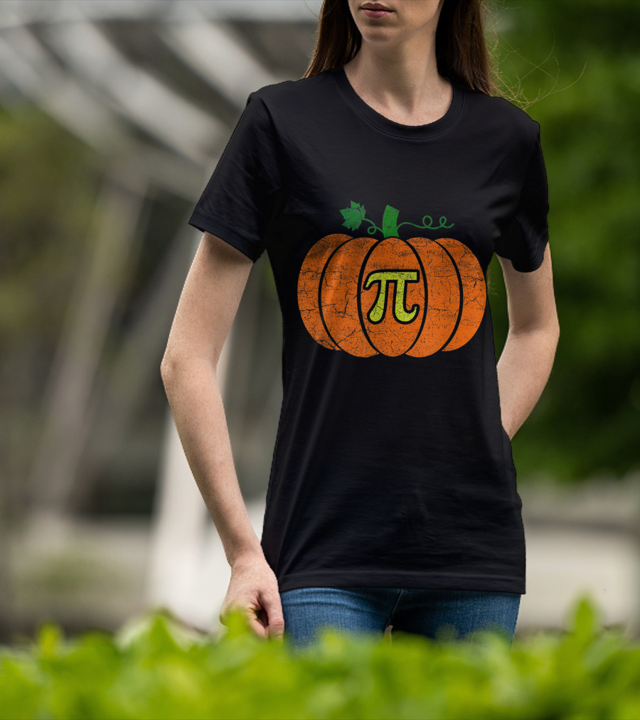 Halloween Pumpkin Pi Pie T-Shirt
