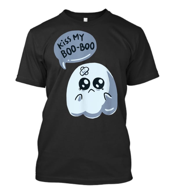Kiss My Boo-Boo Sad Crying Ghost T-Shirt
