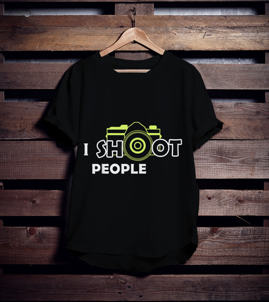 I Shoot People Camera Enthusiast Photography Humor T-Shirt