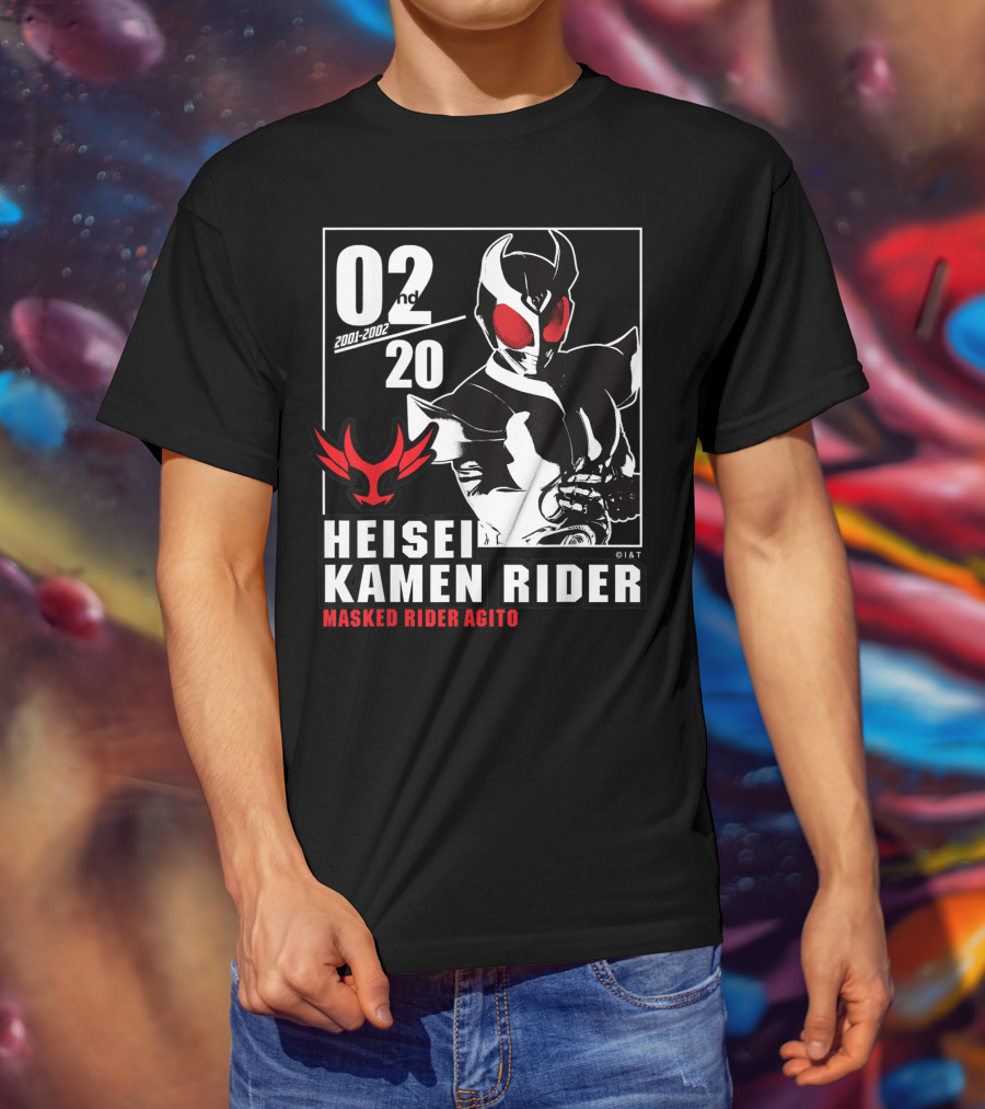 02nd 2001-2002 Heisei Kamen Rider Masked Rider Agito T-Shirt