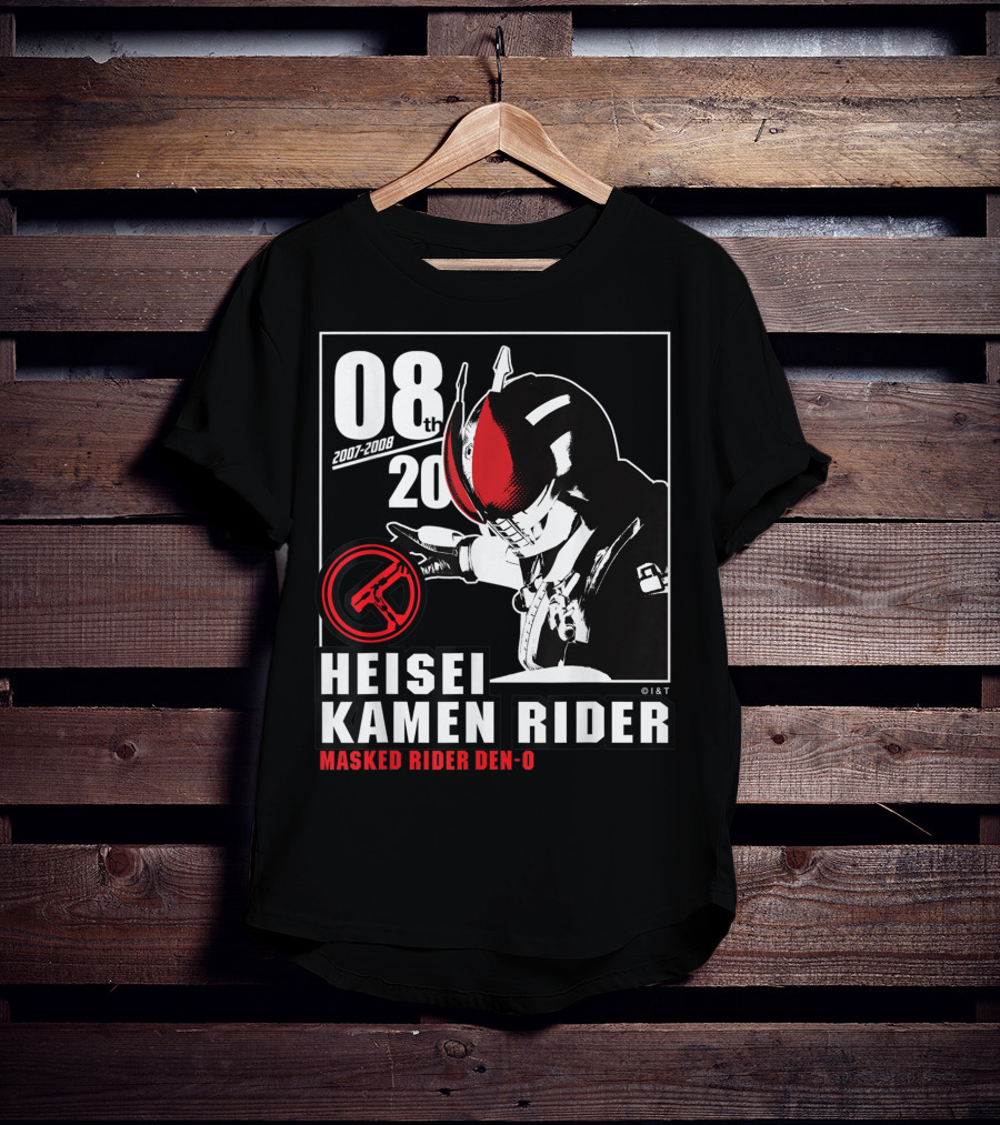 08th 2007-2008 Heisei Kamen Rider Masked Rider Den-O T-Shirt