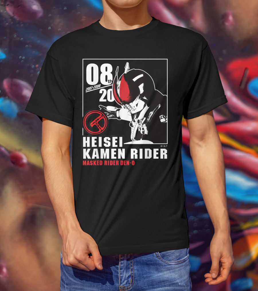 08th 2007-2008 Heisei Kamen Rider Masked Rider Den-O T-Shirt