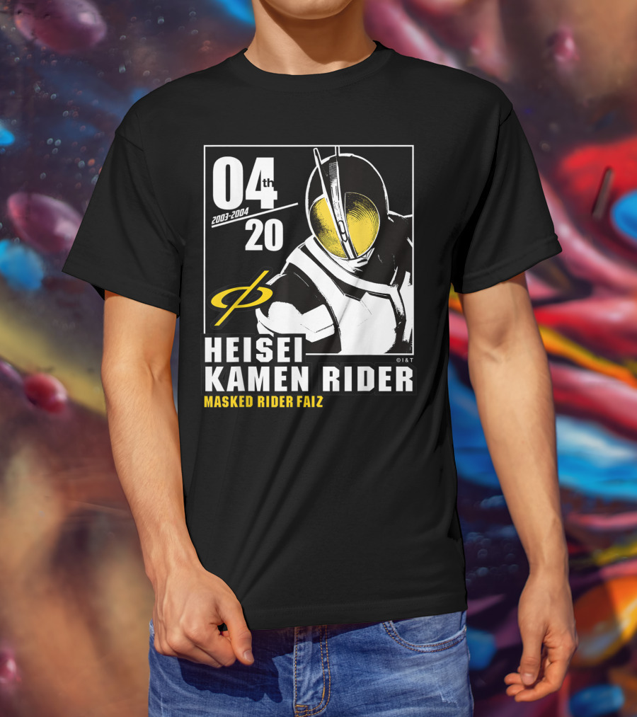 04 2003-2004 Heisei Kamen Rider Masked Rider Faiz T-Shirt