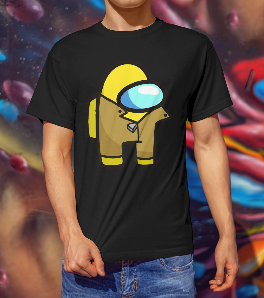 Among Us Character Yellow Detective Crewmate T-Shirt