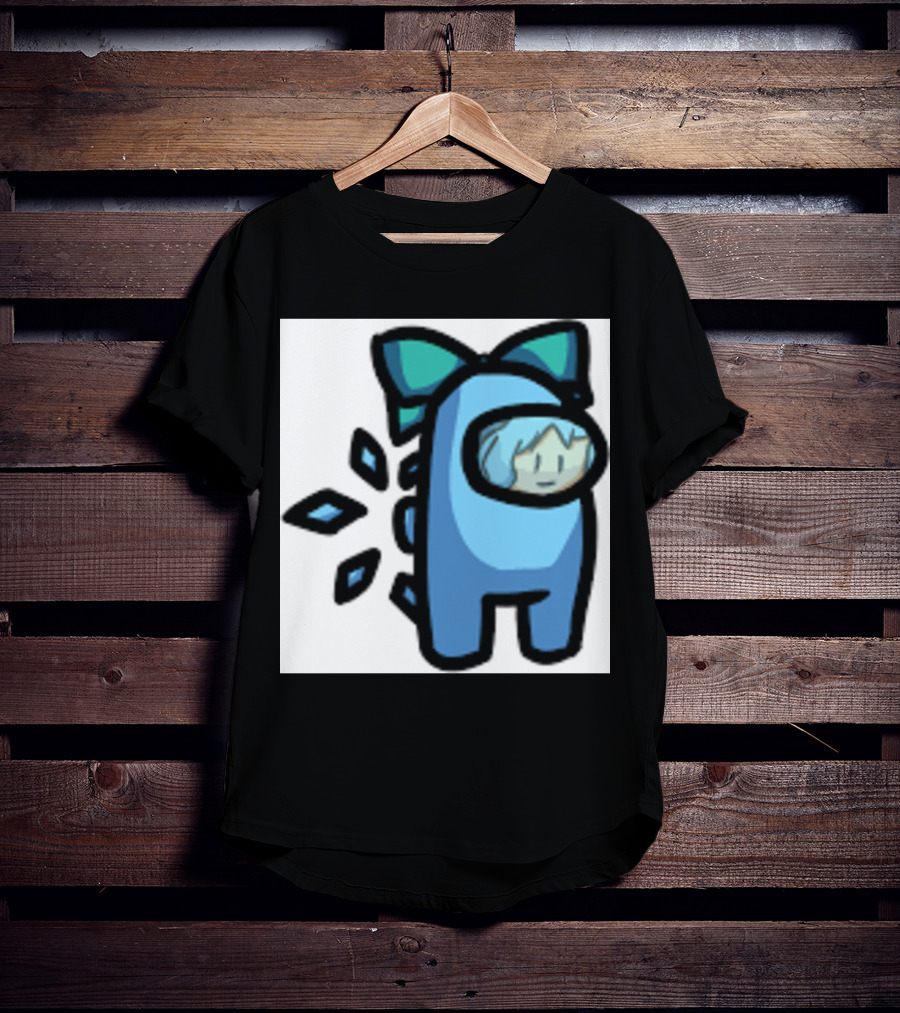 Among Us Blue Crewmate With Bow Gamer Girl T-Shirt