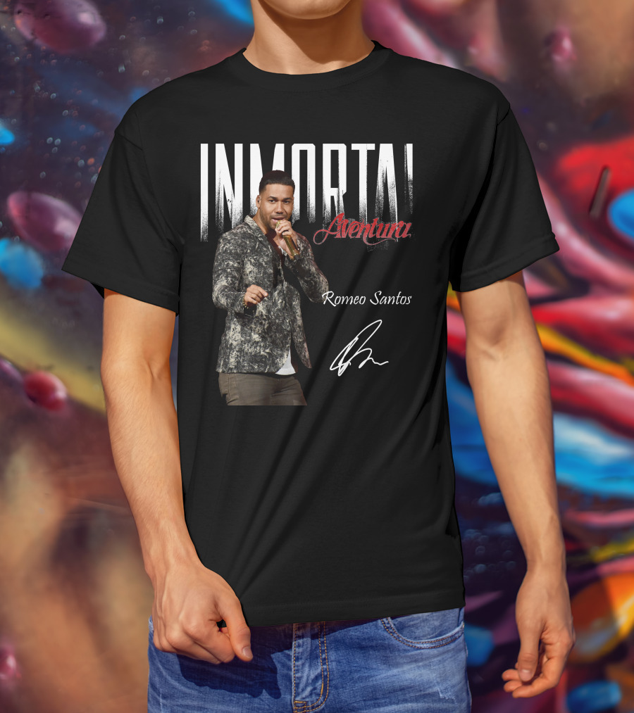 INMORTAL Aventura Romeo Santos Signature T-Shirt