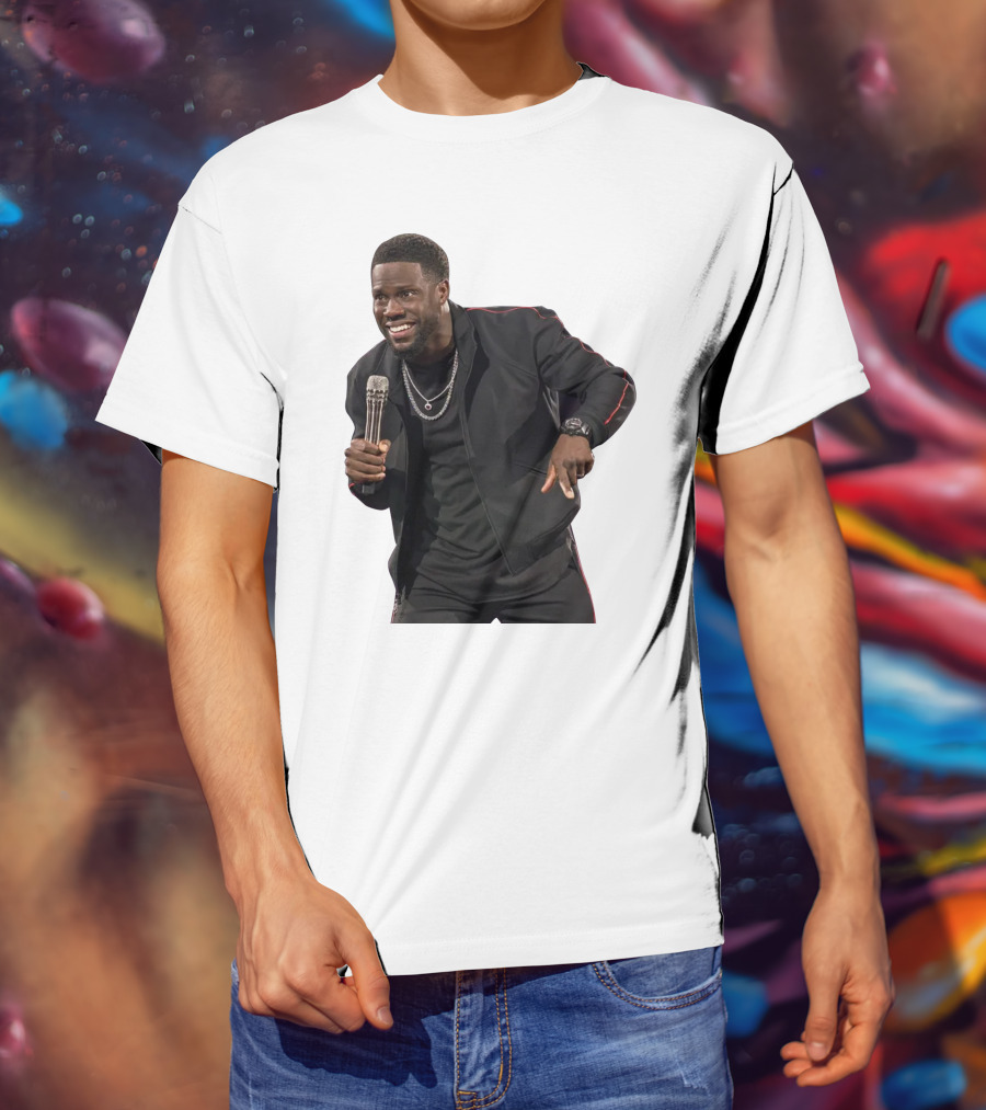 Kevin Hart Stand-Up Comedy Performance With Microphone T-Shirt