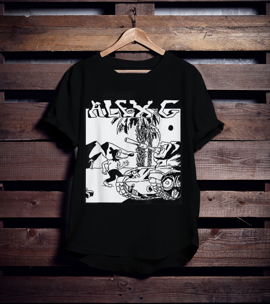 Sandy Alex G Cartoon Tank Forest Scene T-Shirt