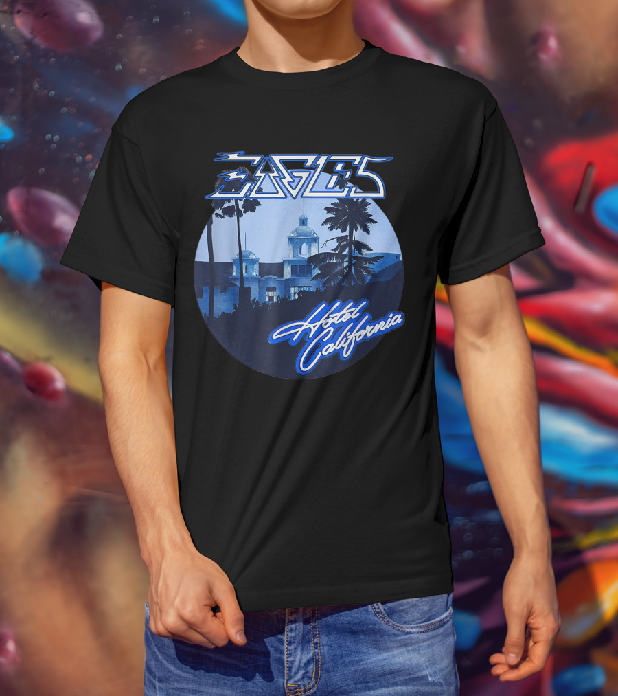 Eagles Hotel California Retro Vintage Band Music T-Shirt