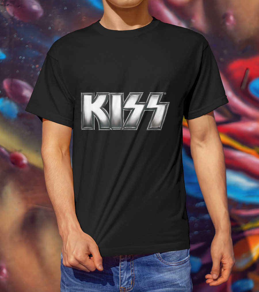 KISS Silver Metallic T-Shirt