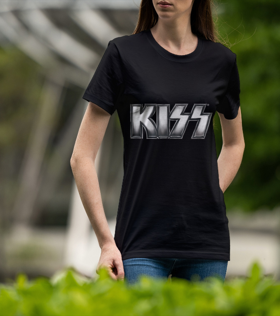 KISS Silver Metallic T-Shirt