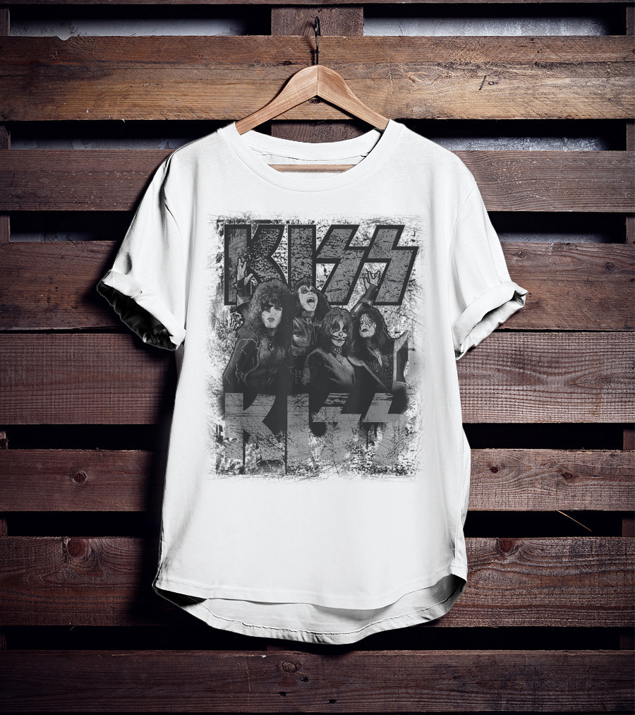 KISS Scratch Band Members Posing T-Shirt