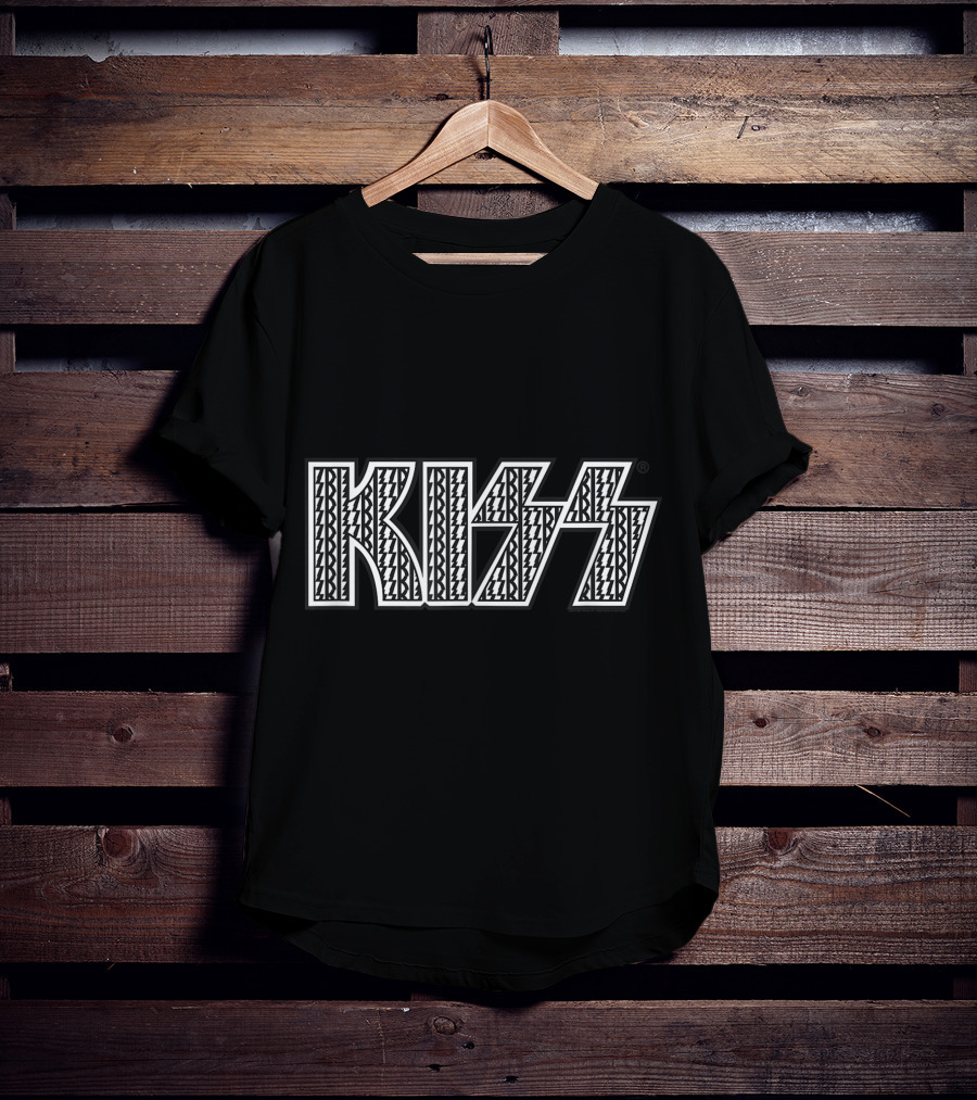 KISS Static Logo Iconic Bold Pattern T-Shirt