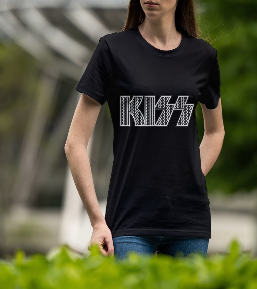KISS Static Logo Iconic Bold Pattern T-Shirt