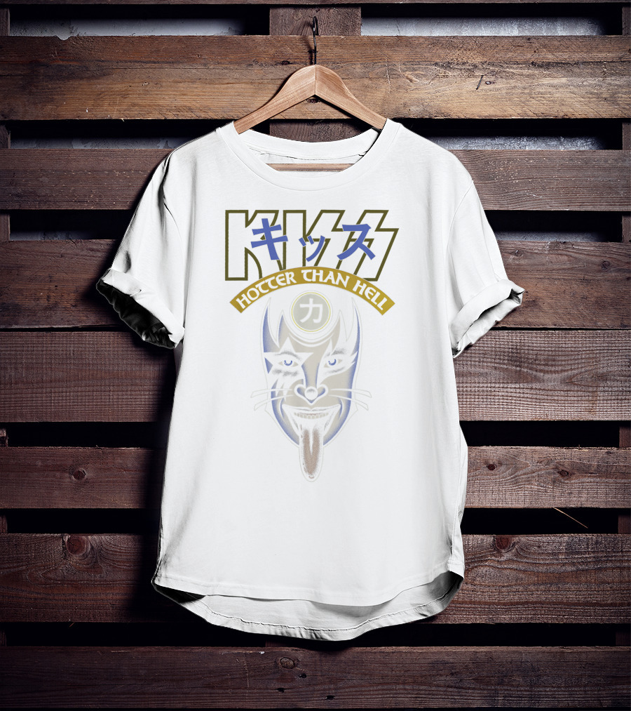 KISS Hotter Than Hell Power Face Iconic T-Shirt