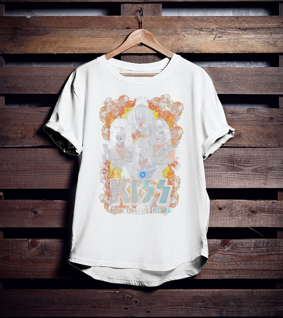 Kiss End Of The Road Creatures Of The Night Vintage Unmasked T-Shirt