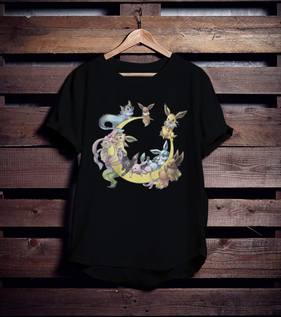 Eevee Evolutions Circle - Cool Pokemon T-Shirt
